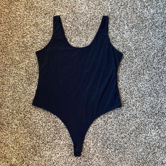 Tops - Nordstrom Leith Black Bodysuit